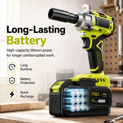 ⚡ 50% OFF Brushless Cordless Impact Wrench Kit – Power Through Tough Jobs 🔧