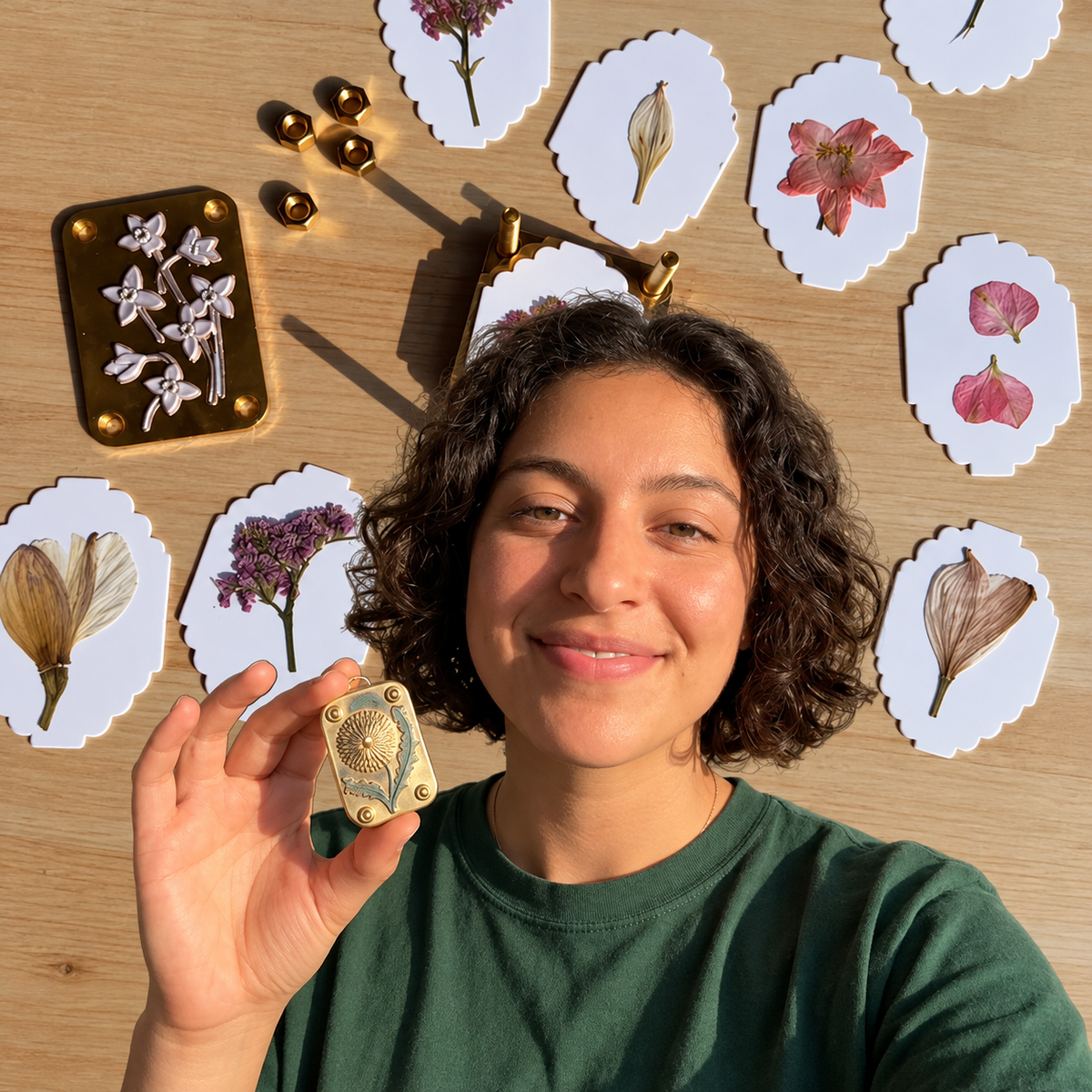 🌸 Mini Portable Botanical Flower Press Kit for Wildflowers & Craft Keepsakes 🌿