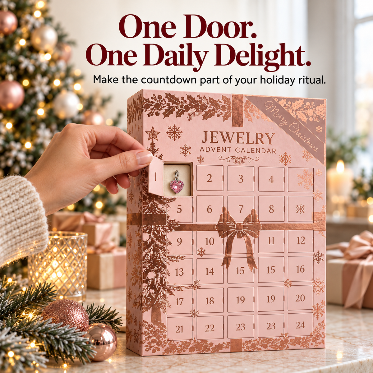 🎄 24-Day Christmas Jewelry Advent Calendar – A New Surprise Every Day