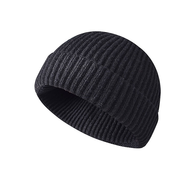 🧶 Minimalist Ribbed Knit Short Fisherman Beanie for Everyday Streetwear ☕