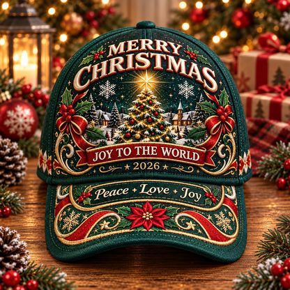 🎄 Christmas Graphic Baseball Cap | 7 Festive Adjustable Styles