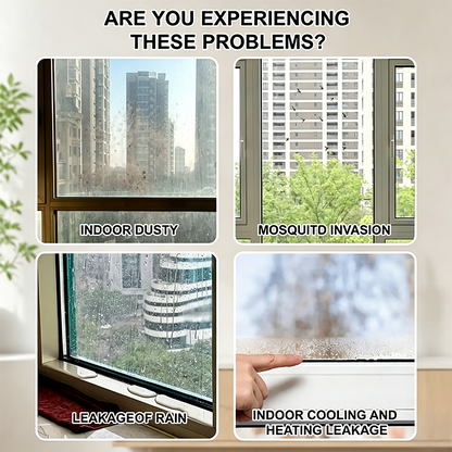 🔥 50% OFF 2 Pack-Transparent Door & Window Sealing Strip 🏠 Helps Block Drafts, Dust & Bugs