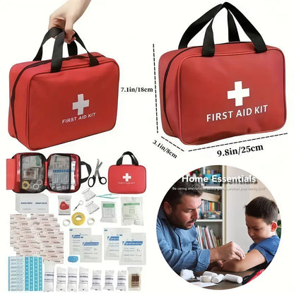 🚑 50% OFF Waterproof First Aid Kit 🩹 Compact Emergency Kit for Home, Car & Travel