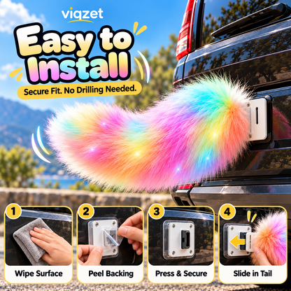 🐾 Remote-Controlled LED Wagging Tail Light-Up Vehicle Decoration 🚗