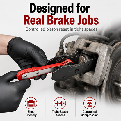 🔧  49% OFF-Ratcheting Brake Caliper Press Tool – 4-Plate Piston Spreader