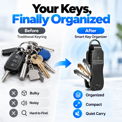 🔑 Smart Key Organizer With Find My Compatibility — Keep Keys Neat & Easier To Locate