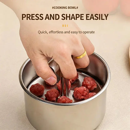 🔥 50% OFF Stainless Steel Meatball Maker 🍖 Shape Multiple Meatballs Faster
