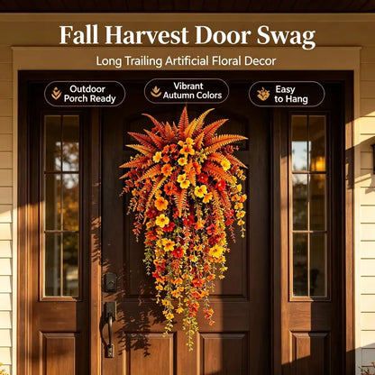 🍂 50% OFF Autumn Harvest Door Swag 🌼 Bring Warm Fall Color Home