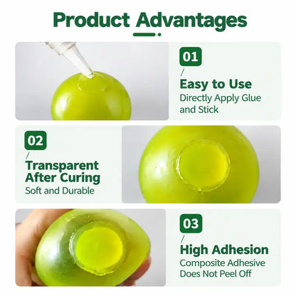 🧸2pcs  20ml 0° TPR Toy Repair Tool– Clear Flexible Glue for Squishy Balls & Soft Toys