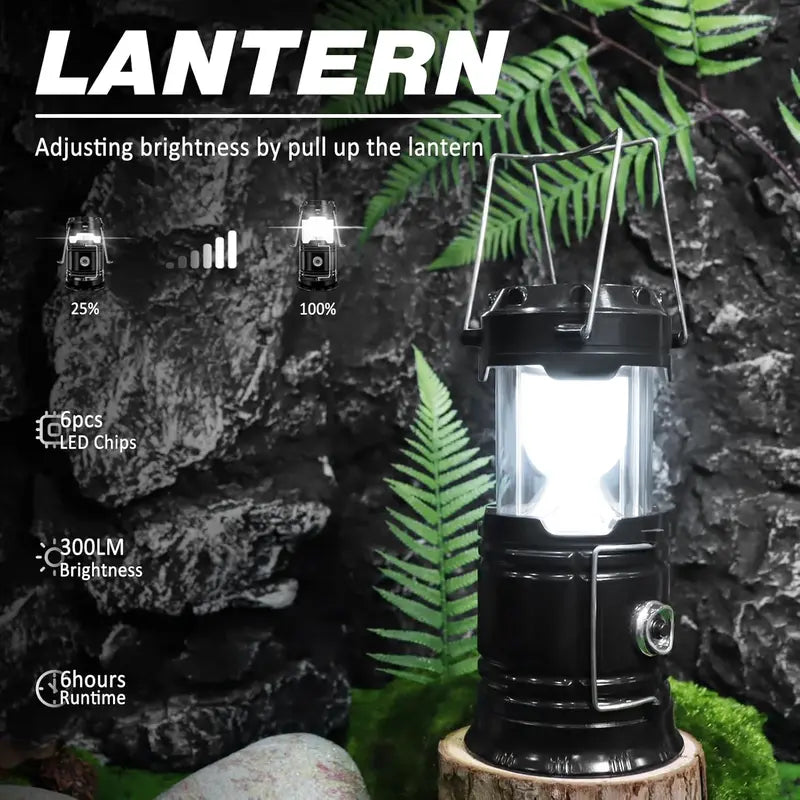 🔥 50% OFF Solar Rechargeable Camping Lantern 🔦 Lantern, Flashlight & Emergency Power