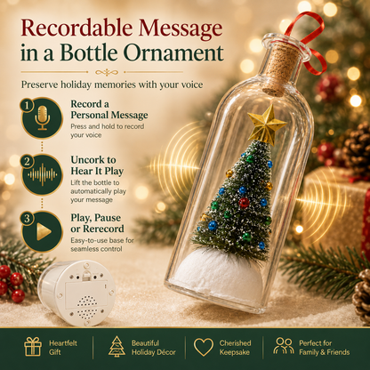 ✨ 50% OFF Personalized Christmas Keepsake Ornament – Record, Gift & Replay 🎁