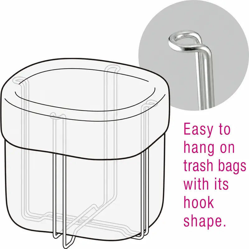 ♻️ 50% OFF 2PCS Foldable Trash Bag Holder – Instant Countertop Cleanup Without a Bulky Bin