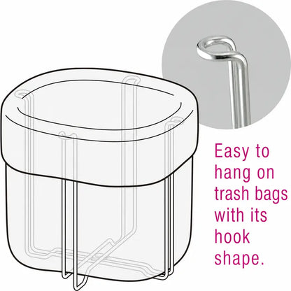 ♻️ 50% OFF 2PCS Foldable Trash Bag Holder – Instant Countertop Cleanup Without a Bulky Bin