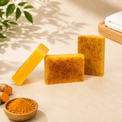 🌿 3PCS Turmeric Cleansing Soap Bars – Gentle Daily Care for Fresh, Soft-Feeling Skin