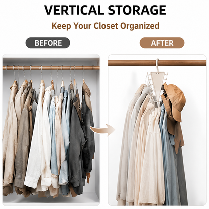 🔥 50% OFF 3 Pack-Smart Triangle Closet Organizer Hanger – Save Space & Hang More Clothes Easily