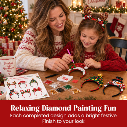 🎄 DIY Christmas Headband Making Kit – Create Your Own Festive Style ✨🎀