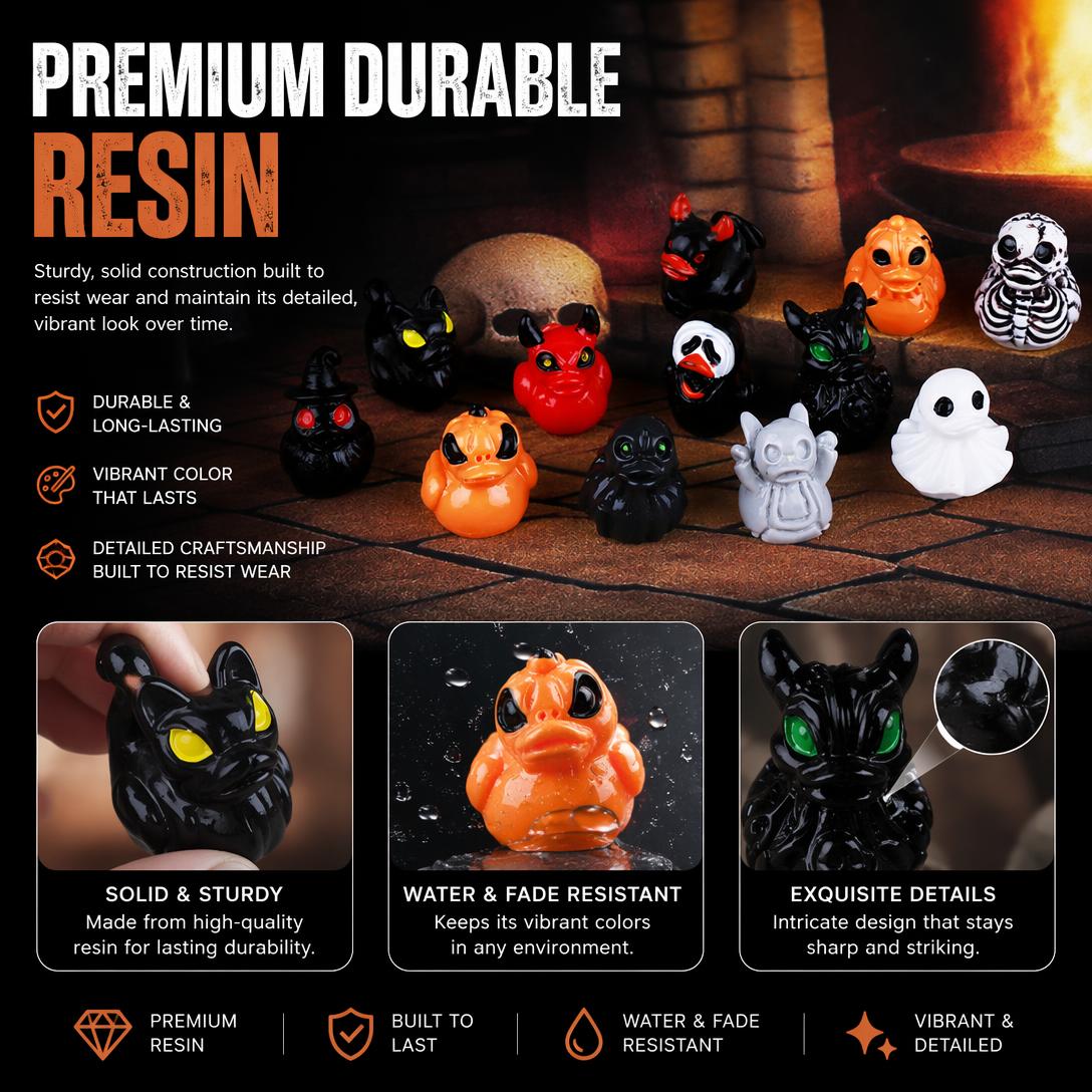 ✨ 50% Mini Demon Ghost Skull Resin Duck Desktop Decoration Item👻