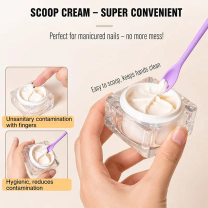 💜 50% OFF 6PCS Silicone Makeup Spatula Set – Scoop Every Drop of Cream, Foundation & Skincare
