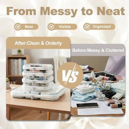 🔥 50% OFF Clear Stackable Storage Bags – See It. Store It. Find It Fast