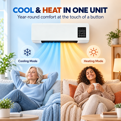 🔥 49% OFF 2-in-1 Wall-Mounted Heating & Cooling Unit – Comfort All Year