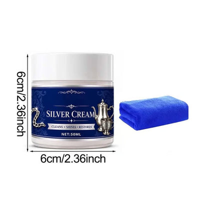 ✨ Professional Silver Polish & Tarnish Restoring Cream with Protective Anti-Tarnish Barrier 🥄