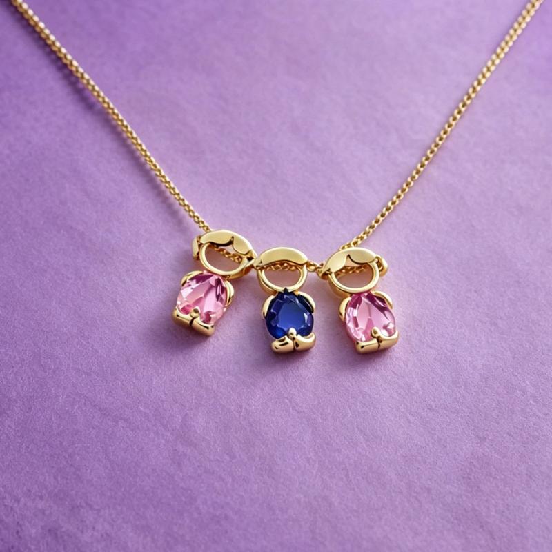 💖Children Birthstone Necklace Boy & Girl Charm Necklace
