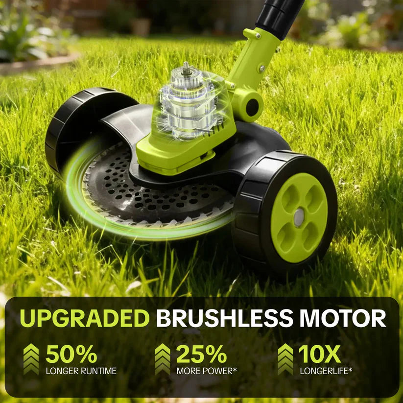 🛠️ LIMITED-TIME 59% OFF! ✨3-in-1 Cordless Lawn Mower with 2×21V Batteries, German Quality Lightweight Grass Trimmer & Edger for Small to Medium Gardens