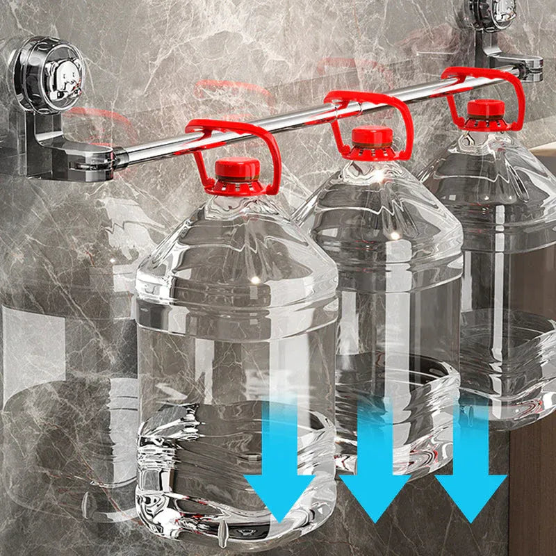 🛁 50% OFF Adjustable No-Drill Towel Bar – Extendable Suction Rack for Bathrooms & Kitchens