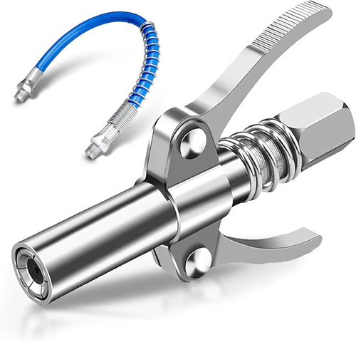 🔧 50% OFF Six-Jaw Locking Grease Coupler 💪 10,000 PSI Grease Gun Connector