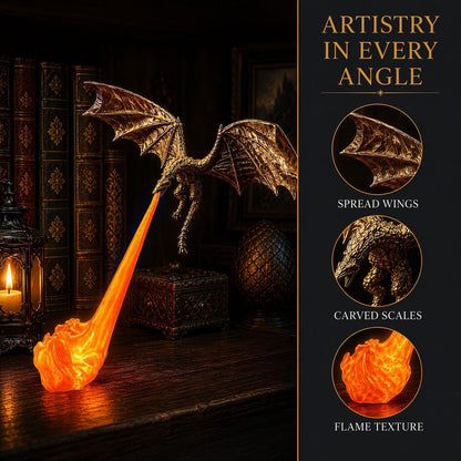 🐉 50% OFF Flying Dragon Bookshelf Light – Bring Fantasy to Life 🔥