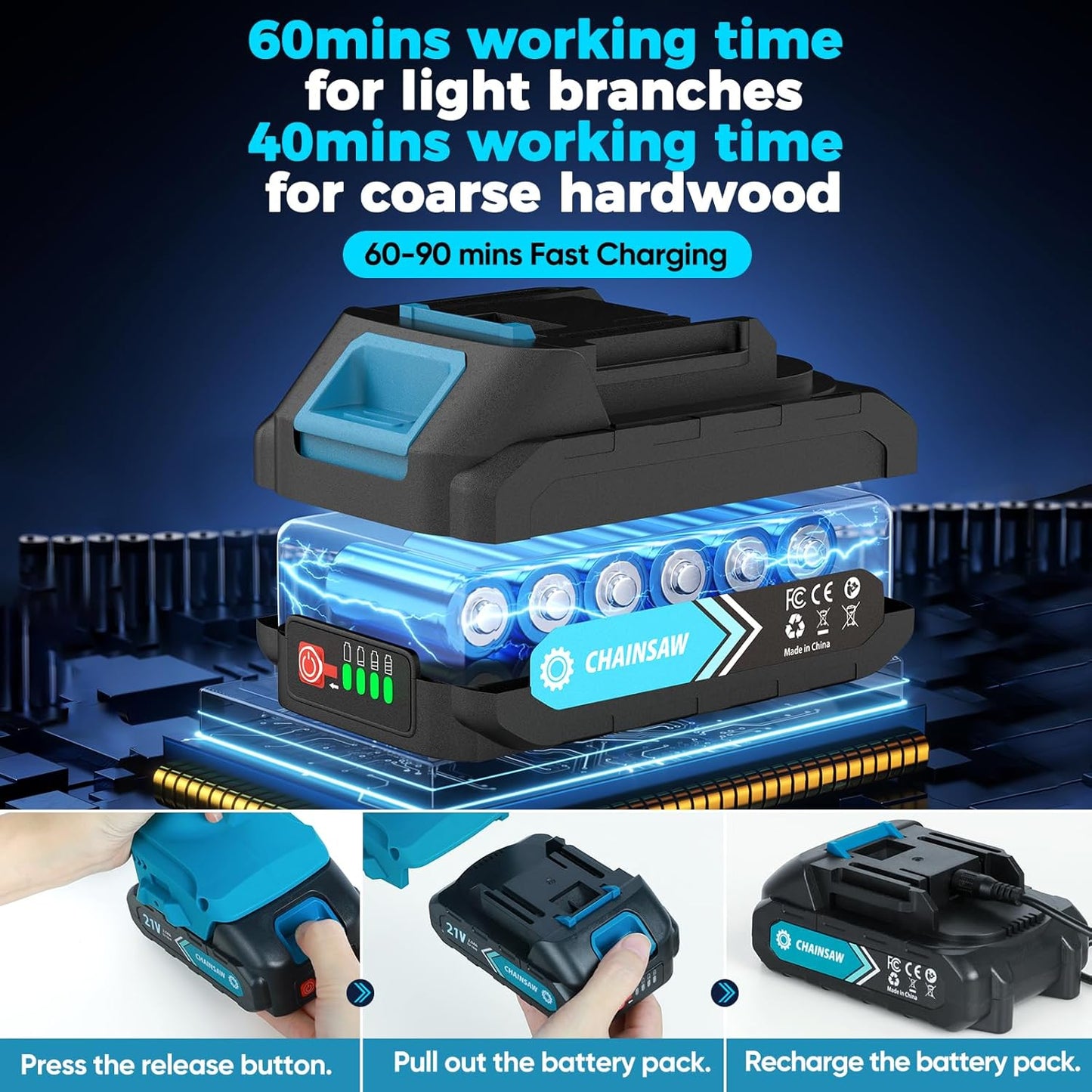 🔥 Limited-Time Deal 🌲 Cordless Mini Chainsaw – Compact & Powerful