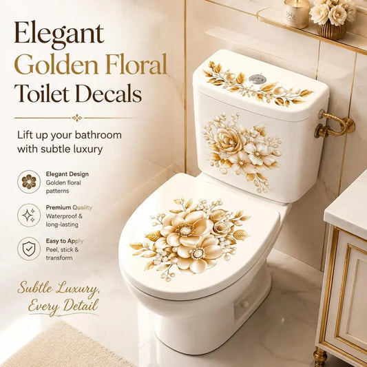 🔥 Buy 1 Get 1 Free 🚽3-Piece Bathroom Toilet Sticker Set ✨