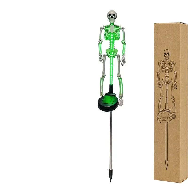 🎃 LIMITED TIME 50% OFF 🦴 Halloween Skeleton Solar Lights ✨ Create A Spooky Glow For Your Yard Tonight