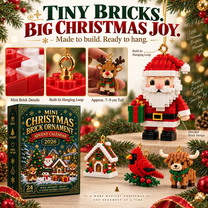 🔥 50% OFF – 24-Day Christmas Brick Ornament Advent Calendar 🎁 Build, Hang & Celebrate Every Day ✨