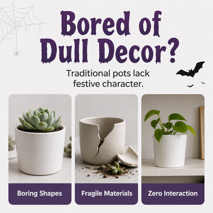 💀🎃Halloween Whimsical Hanging Leg Planter Hand-Painted Resin Succulent Pot💐(📦Buy 2 Free Shipping)