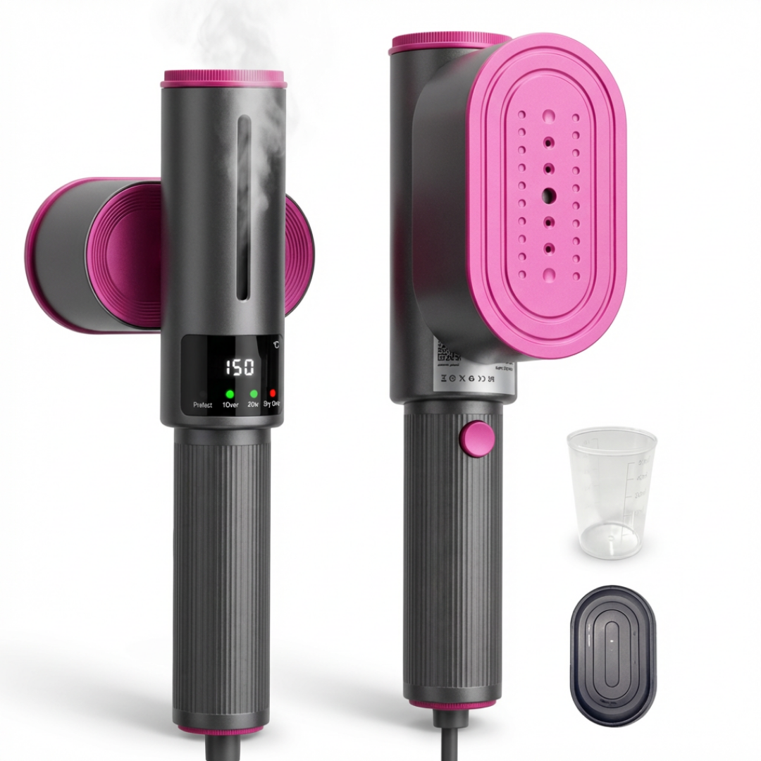 🔥 50% OFF Portable Clothes Steamer 👔 Wrinkles Gone in Just 5 Seconds
