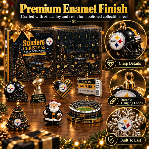 🏈 2026 Pittsburgh Football Advent Calendar – 24 Collectible Ornaments