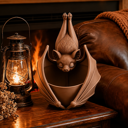 🦇 Upside‑Down Hanging Bat Planter