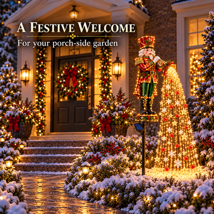 ⏰SAVE BIG 50% OFF ！⏰🎄Christmas Starlight Cascade – Solar LED Garden Stake Lights✨