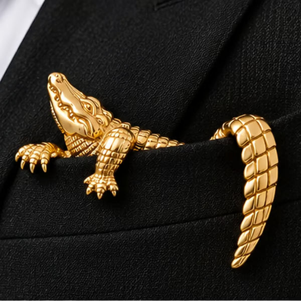 ✨ Luxury Sculpted Animal Brooch – Premium Statement Piece for Suits & Blazers