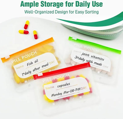 🔥 Special Offer 💊 14-Pouch Binder Pill Organizer – Stay Organized at Home & On the Go ✨