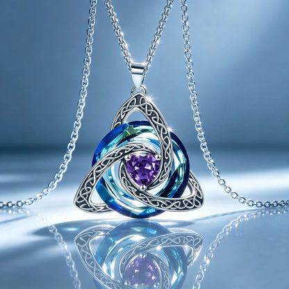 🍀 49% OFF Celtic Trinity Knot Birthstone Necklace 💎 Personalized Keepsake Gift