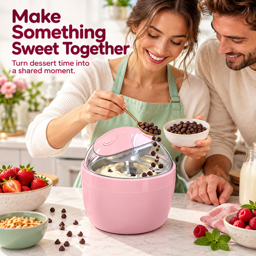 🍓 Mini Ice Cream Maker – Create Your Own Delicious Frozen Treats at Home! 🍨💕