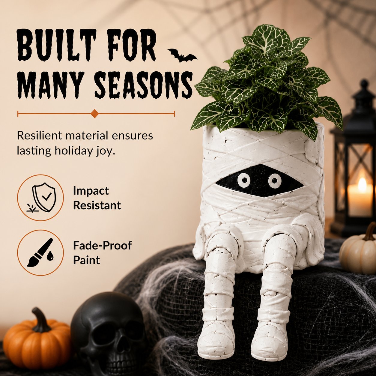 💀🎃Halloween Whimsical Hanging Leg Planter Hand-Painted Resin Succulent Pot💐(📦Buy 2 Free Shipping)