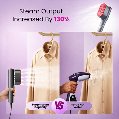 🔥 50% OFF Portable Clothes Steamer 👔 Wrinkles Gone in Just 5 Seconds