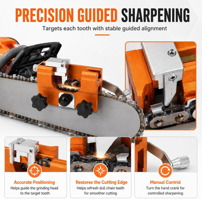 🪚 Portable Chainsaw Sharpener – Manual Precision Chain Tool