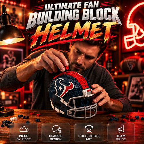🏈 Building Block Football Helmet – 300+ Piece Collectible Construction Set