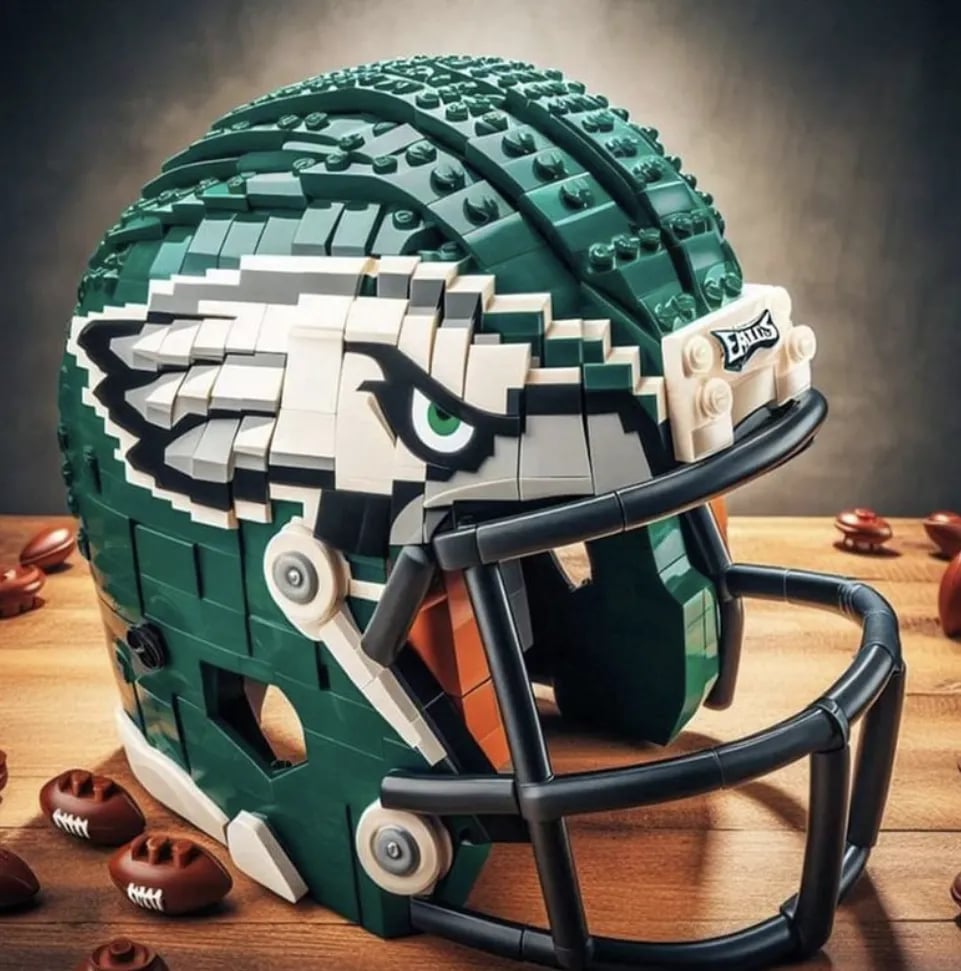 🏈 Building Block Football Helmet – 300+ Piece Collectible Construction Set