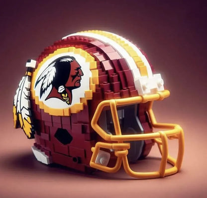 Building Block Football Helmet 🏈– 300+ Piece Collectible Construction Set