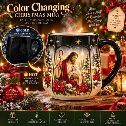 ⏳ Letzter Tag: 49 % Rabatt – ☕ Magic Heat-Revealing Christmas Village Coffee Mug (12 oz / 350 ml) with Santa Reveal 🎅